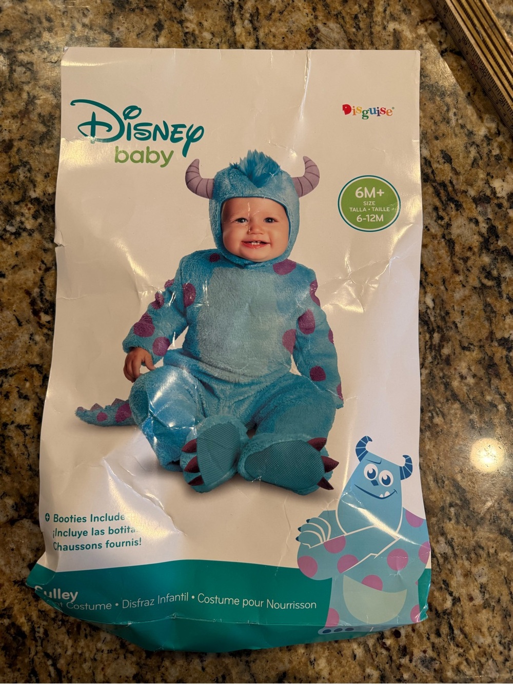 Disney Baby Disguise Monsters Inc Sulley Costume Halloween cosplay Sz 6-12 mo